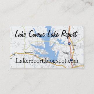 Cartão De Visita lake_conroe_lakefront_real_property, Lago Conroe .
