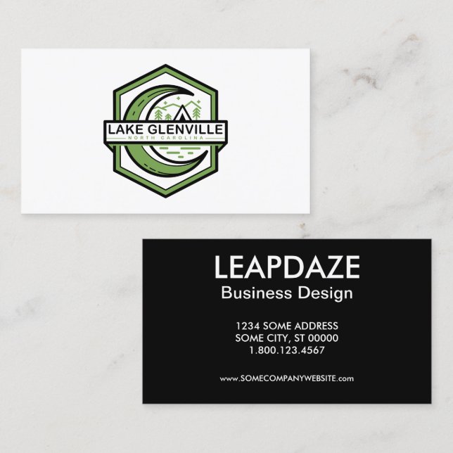 Cartão De Visita LAKE GLENVILLE NC hexa (Frente/Verso)