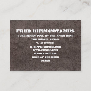 Cartão De Visita Lama Escura