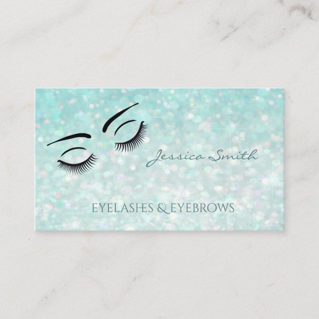 Cartão De Visita Lâminas e sobrancelhas de vidro profissional moder (Frente)