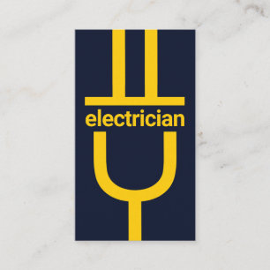 Cartão De Visita Lâmpada do conector de alimentação acende a lâmpad