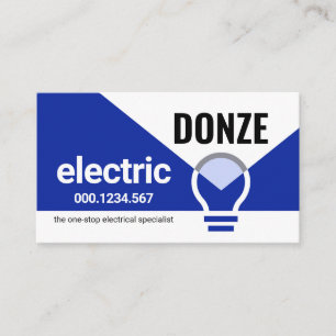Cartão De Visita Lâmpada Elétrica Iluminando Seu Nome