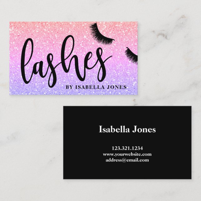 Cartão De Visita Lâmpadas com brilho fino e cinza bonito moderno (Frente/Verso)