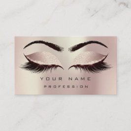 Cartão De Visita Lâmpadas das sobrancelhas de maquilhagem Lashes de