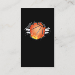 Cartão De Visita Lâmpadas Desportivas De Basquete Que Queimam Ener