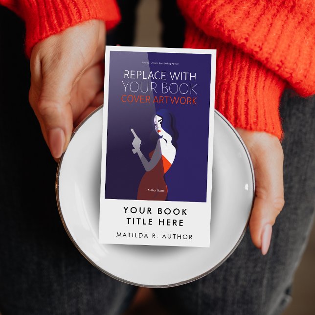 Cartão De Visita Lançamento de Livro | Trabalho de arte do Cobrir d (Criador carregado)