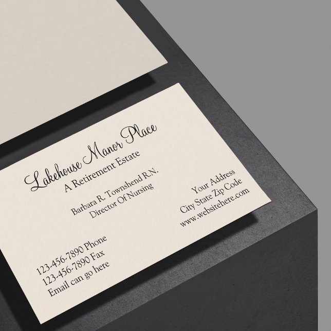 Cartão De Visita Lar de idosos (Criador carregado)