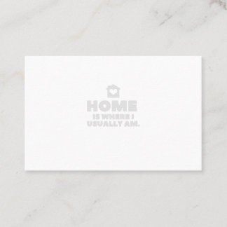 Cartão De Visita Lar é onde costumo estar