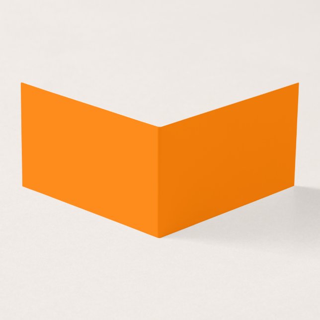 Cartão de visita Laranja Dobrado (Exterior)