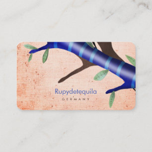 Cartão De Visita Laranja e azul