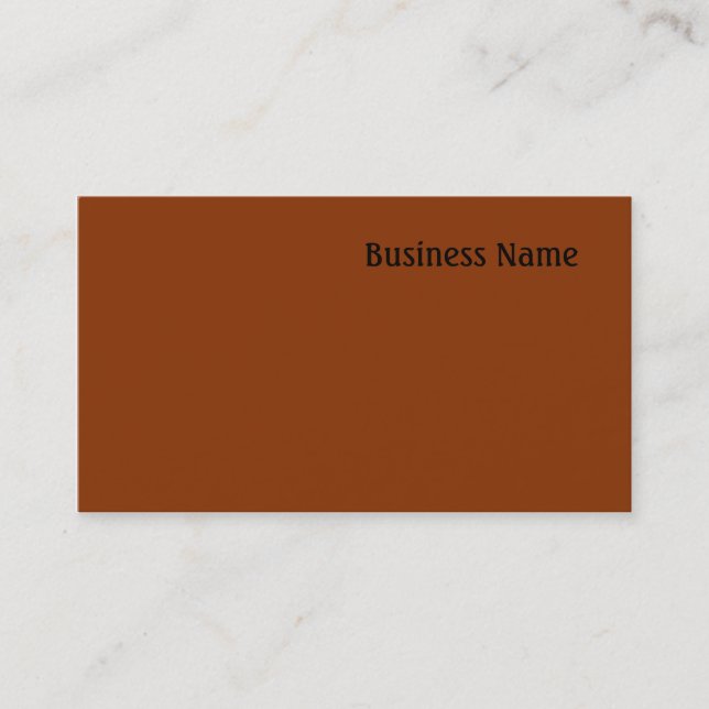 Cartão De Visita Laranja escuro (Frente)