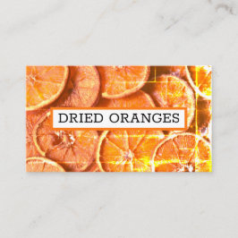 Cartão De Visita Laranjas de Pedras Secas de Laranja 