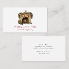 Cartão De Visita Lareira Vitoriana Cozy