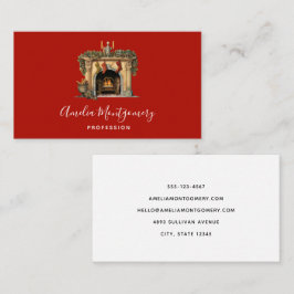 Cartão De Visita Lareira Vitoriana Cozy