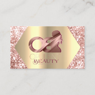 Cartão De Visita Lash de Beleza do Logotipo da Extensão do Cabelo 