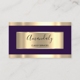 Cartão De Visita Lash do Planejador de Evento Dourado Profissional