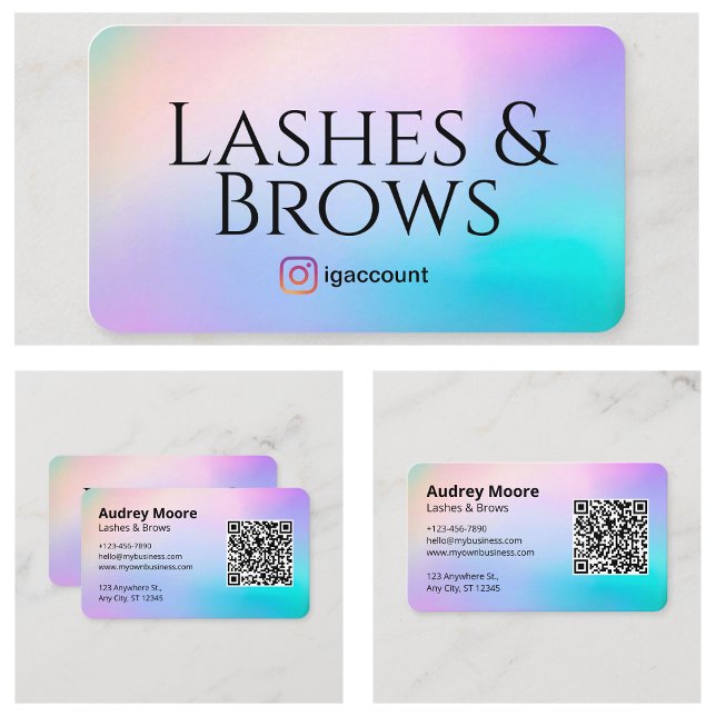 Cartão De Visita Lash e Brows Tech (Lash and Brows Tech Business Card
)