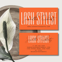 Lash estilista script de tipografia moderna neon l