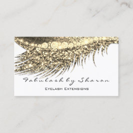 Cartão De Visita Lash Extensão de Cisão de Orelha-Anã Dourada