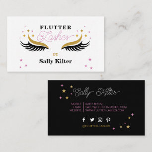 Cartão De Visita Lash Extension Lashes Beautician Beautician Make U