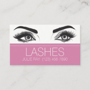 Cartão De Visita Lash Extensions Beauty Salon