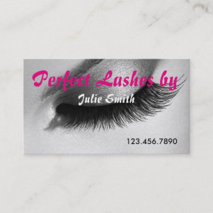 Cartão De Visita Lash Extensions Lashes Beauty Cosmetology Salon