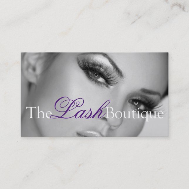 Cartão De Visita Lash Extensions Lashes Beauty Cosmetology Salon (Frente)