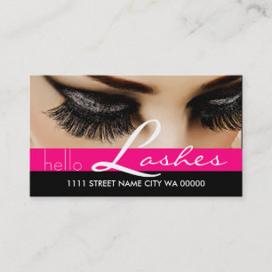 Cartão De Visita Lash Extensions Lashes Beauty Cosmetology Salon