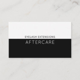 Cartão De Visita Lash Instruções Após Cuidados