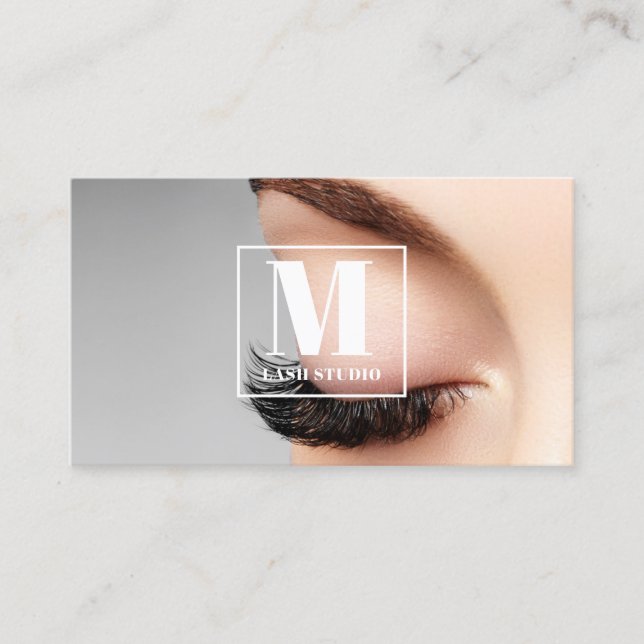Cartão De Visita Lash Studio Sobrancelhas e Cílios (Frente)