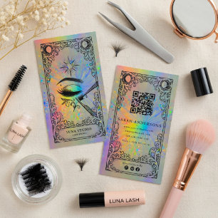 Cartão de Visita Lash Tech   Salão de Beleza Holog