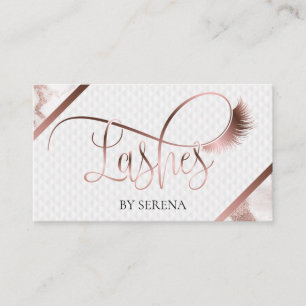 Cartão De Visita Lashes Beauty Makeup Girl Lash Extension Elegante