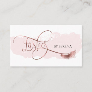 Cartão De Visita Lashes Beauty Makeup Girl Lash Extension Elegante