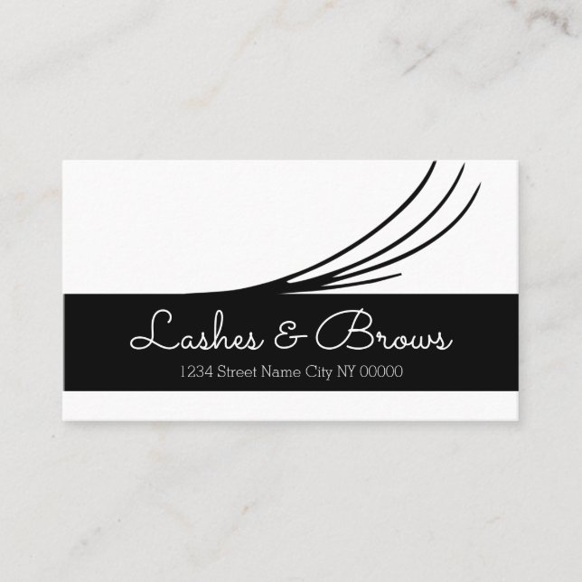 Cartão de Visita Lashes & Brows (Frente)