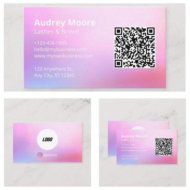 Cartão De Visita Lashes Brows Lash Tech (Lashes Brows Lash Tech Business Card
)