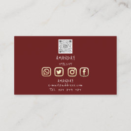 Cartão De Visita Lashes Brows Logotipo de ativação Mídia social Bor