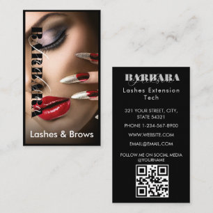 Cartão De Visita Lashes Brows Makeup Artista Blush Pink Beauty Salo