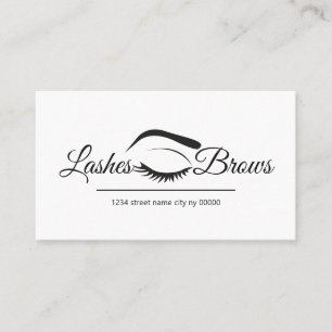 Cartão De Visita Lashes & Brows Salon