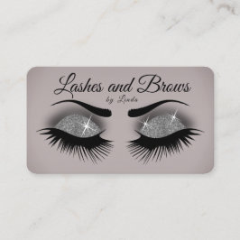 Cartão De Visita Lashes e Brocas - Cinza Suave - Glitor