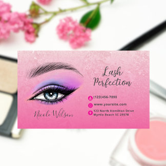 Cartão De Visita Lashes e Brows Beleza Makeup