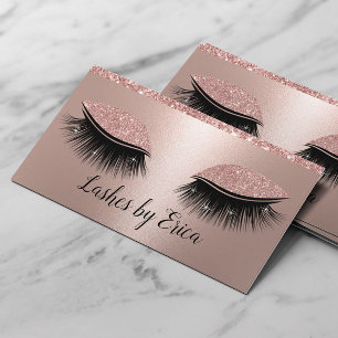 Cartão De Visita Lashes Eyelash Olhos de Ativação Artista Rosa Sa