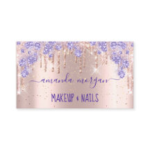 Lashes HairdresserMakeup Rosa Purple Drives Glitte