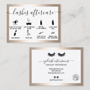 Cartão De Visita Lashes ilustrações de acompanhamento: folha de our