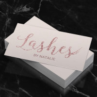 Lashes Makeup Artista Rosa da Tipografia Dourada E