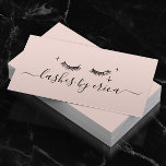 Cartão De Visita Lashes Maquiagem Artista Cute Desenho Cor-de-rosa<br><div class="desc">Lashes Maqueiam Cartões de visitas Eyelash Cor-De-Rosa Com Desenho De Cuta Do Artista.</div>