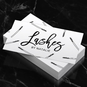 Cartão De Visita Lashes Maquietam O Artista Cute Mascara Wands Salo