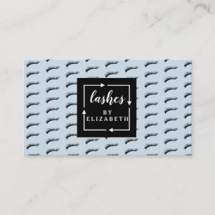 Cartão De Visita Lashes Pattern Lash Salon
