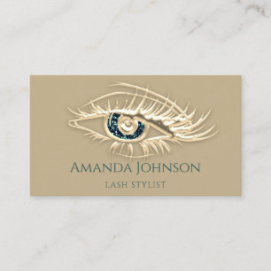Cartão De Visita Lashes profissionais Brota Logotipo de ativação Mo