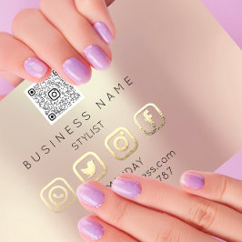 Cartão De Visita Lashes profissionais Brows Logotipo de ativação Mí