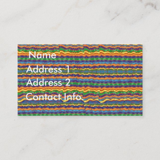 Cartão de visita latino-americano do design (Frente)